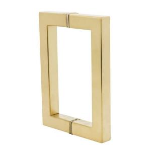 stainless steel glass door handle Square Tube Pull Handle for shower room